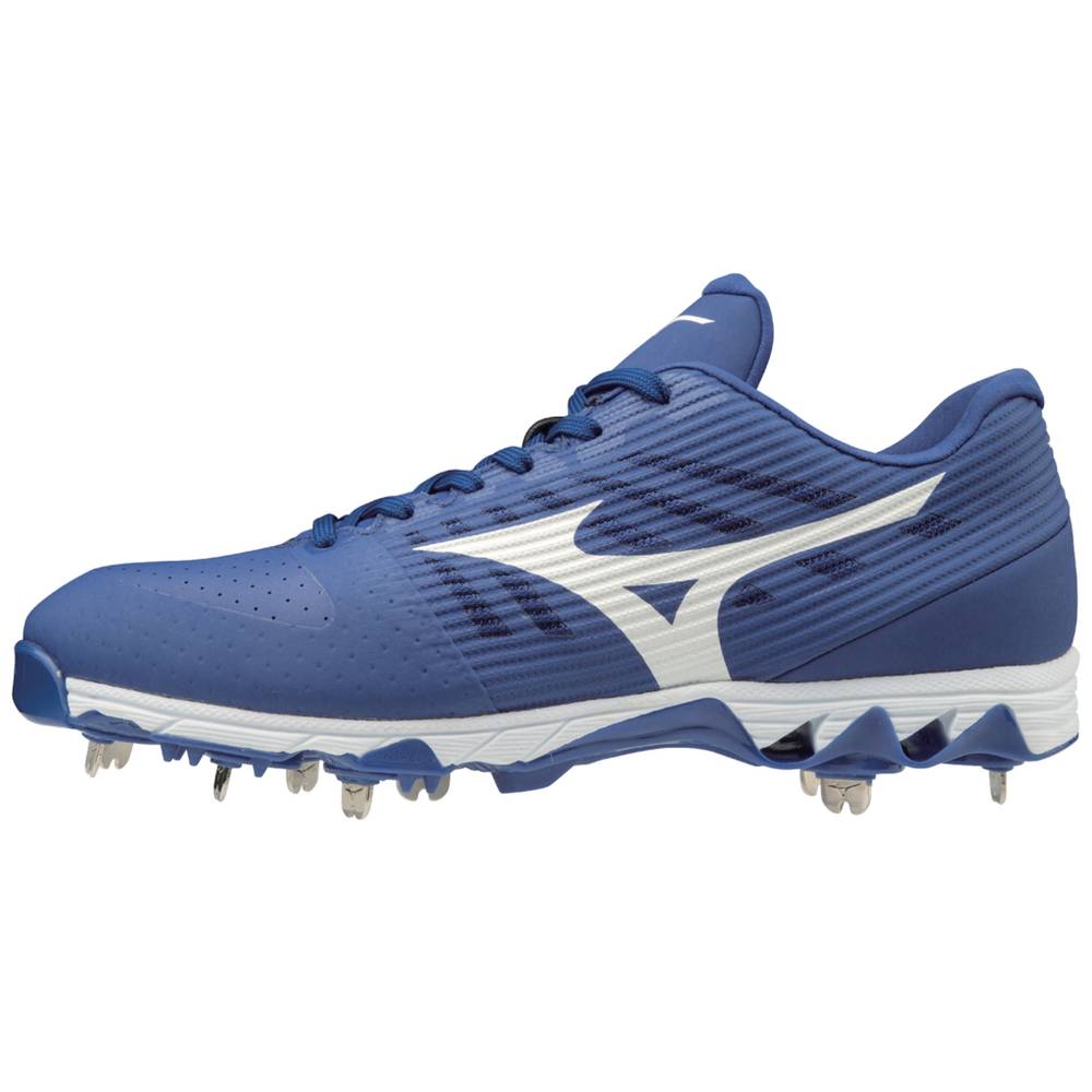 Mizuno 9-Spike Ambition Kısa Metal - Erkek Beyzbol Ayakkabısı - Kraliyet Mavisi/Beyaz Türkiye (BFTSJ